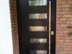 Haustür Aluminium mit Fingerscan
