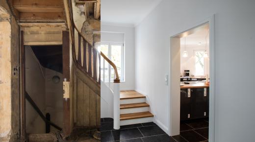 Treppensanierung vorher nachher