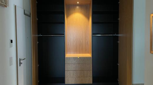 Kleiderschrank Eiche mit Spiegeltüren