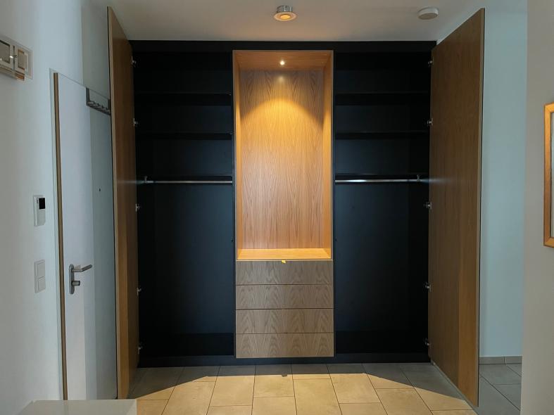 Kleiderschrank Eiche mit Spiegeltüren