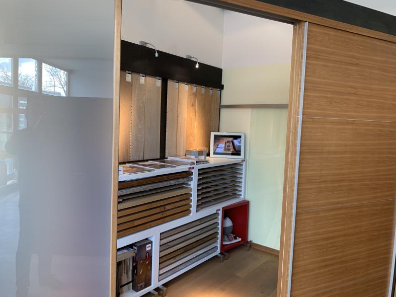 Parkett-Ausstellung der Tischlerei Goebel